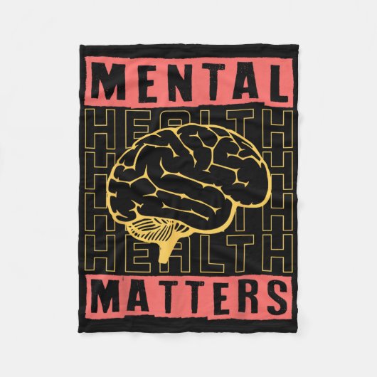 Mental Health Awareness Depression Suicide Prevent Fleece Deken (Voorkant)