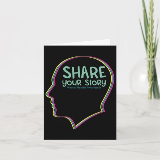 Mental Health Awareness Depression Suicide Prevent Kaart (Voorkant)