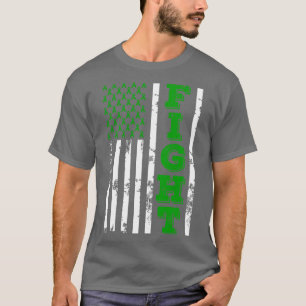 Mental Health Awareness Fight Amerikaanse vlag 4e T-shirt