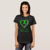 Mental Health Awareness Flower Stigma Support Mann T-shirt (Voorkant volledig)