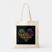 Mental Health Awareness geeft Depressie Tote Bag (Achterkant)