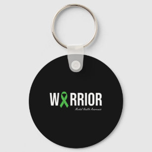 Mental Health Awareness Green Ribbon 2 Sleutelhanger