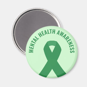 Mental Health Awareness Green Ribbon Magneet