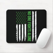 Mental Health Awareness Green Ribbon Muismat (Met muis)