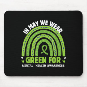 Mental Health Awareness Green Ribbon Muismat