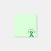 Mental Health Awareness Green Ribbon Post-it® Notes (Voorkant)