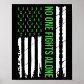 Mental Health Awareness Green Ribbon Poster (Voorkant)