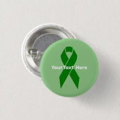 Mental Health Awareness Green Ribbon Ronde Button 3,2 Cm (Voorkant /achterkant)