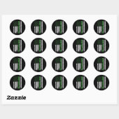 Mental Health Awareness Green Ribbon Ronde Sticker (Vel)