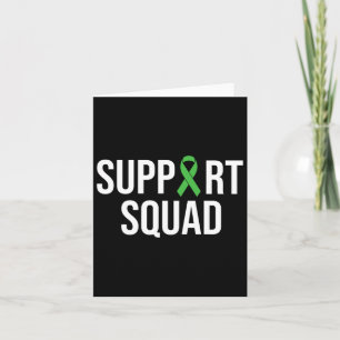 Mental Health Awareness Green Ribbon Support Squad Kaart