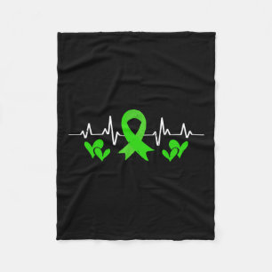 Mental Health Awareness Heartbeat Mental Therapist Fleece Deken
