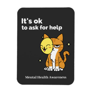 Mental Health Awareness Het is oké om hulp te vrag Magneet