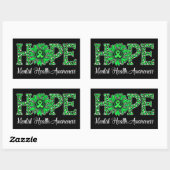 Mental Health Awareness Hope Rechthoek Sticker (Vel)