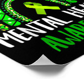 Mental Health Awareness In May We Wear Green Poster (Hoek)