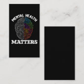 Mental Health Awareness Kinder Colorful Brain Visitekaartje (Voorkant / Achterkant)