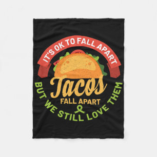 Mental Health Awareness Maand Fun Tacos Herfst Apa Fleece Deken