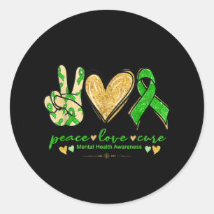 Mental Health Awareness Maand   Gezondheidskwestie Ronde Sticker