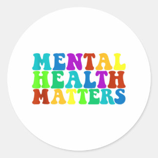 Mental Health Awareness Mental Health S Tanktop Ronde Sticker