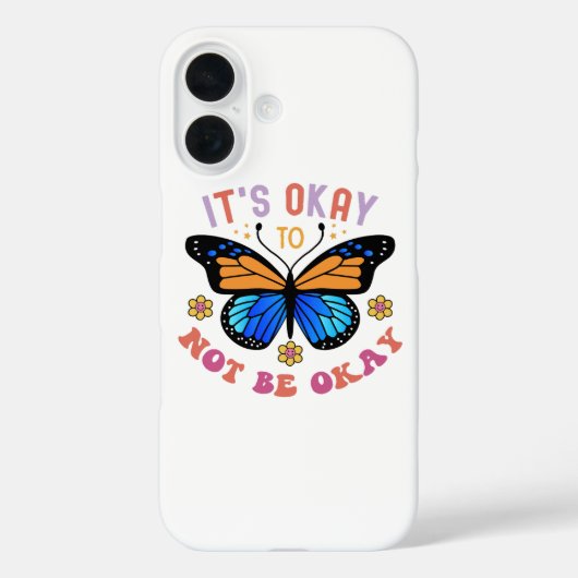 Mental Health Awareness Monarch Butterfly Case-Mate iPhone Case (Achterkant)