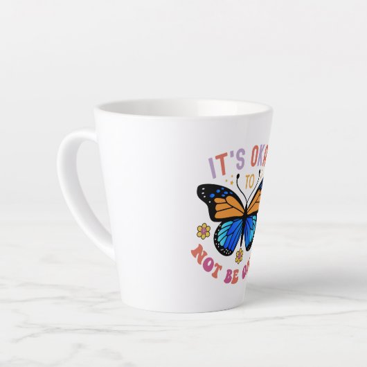 Mental Health Awareness Monarch Butterfly Latte Mok (Linkerhoek)