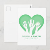 Mental Health Awareness Month Briefkaart (Voorkant / Achterkant)