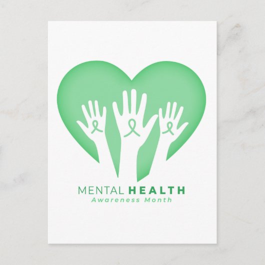 Mental Health Awareness Month Briefkaart (Voorkant)