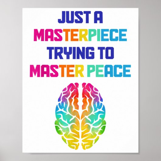 Mental Health Awareness Month geestelijke gezondhe Poster (Voorkant)