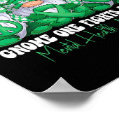 Mental Health Awareness Month Green Ribbon Gnomies Poster (Hoek)