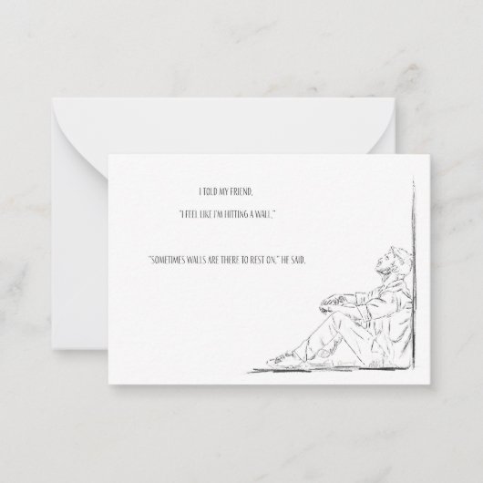 Mental Health Awareness Note Kaart Notitiekaartje (Voorkant)