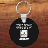 Mental Health Awareness Quote T-shirt Lithiumeleme Sleutelhanger (Voorkant)