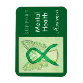 Mental Health Awareness Ribbon Angel Custom Magnet Magneet (Verticaal)
