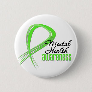 Mental Health Awareness Ribbon Ronde Button 5,7 Cm