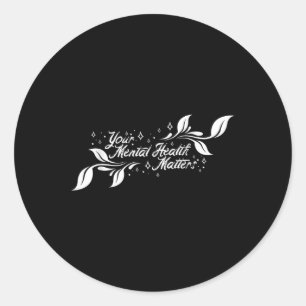 Mental Health Awareness S Therapy Gift Ronde Sticker