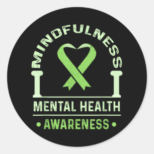 Mental Health Awareness Shirt Angst Shirt Mindfu Ronde Sticker