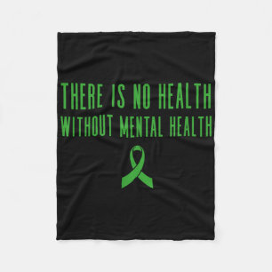 Mental Health Awareness Shirt - Green Ribbon Fleece Deken