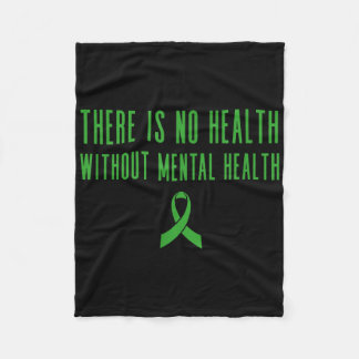 Mental Health Awareness Shirt - Green Ribbon Fleece Deken