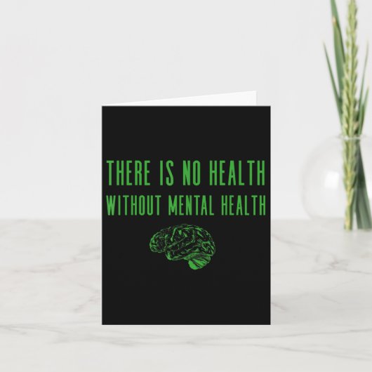 Mental Health Awareness Shirt - Groen Einde De Sti Kaart (Voorkant)