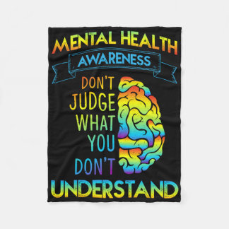 Mental Health Awareness Shirt maakt een einde aan  Fleece Deken