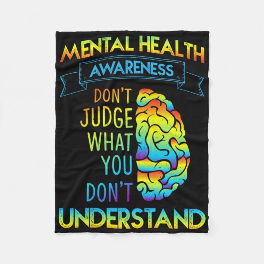 Mental Health Awareness Shirt maakt een einde aan Fleece Deken (Voorkant)