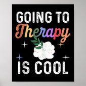 Mental Health Awareness Shirt Therapy is cool Poster (Voorkant)