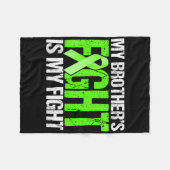 Mental Health Awareness Shirt waar mijn broers teg Fleece Deken (Voorkant (Horizontaal))