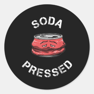 Mental Health Awareness Soda Pressed Depression Fu Ronde Sticker