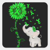 Mental Health Awareness Square Sticker (Voorkant)