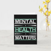 Mental Health Awareness Stigma Kaart (Gele Bloem)