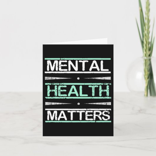 Mental Health Awareness Stigma Premium Kaart (Voorkant)