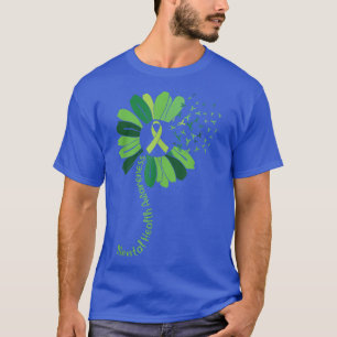Mental Health Awareness Sunflower Ribbons Grafisch T-shirt