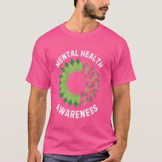 Mental Health Awareness Sunflower T-shirt