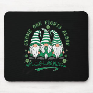 Mental Health Awareness Support Squad Gnome Green Muismat