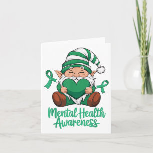 Mental Health Awareness T-shirt Schattigee gnoom m Kaart