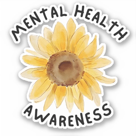 Mental Health Awareness Therapist Cute Sticker (Voorkant)